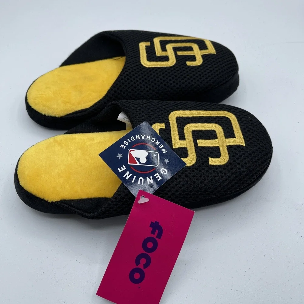 Foco San Diego Padres Slippers Youth Size‎ L (5-6) New
